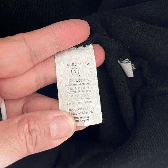 Talentless Hoodie Sweatshirt Black Show Me Love Hooded sweatshirt - Picture 7 of 9